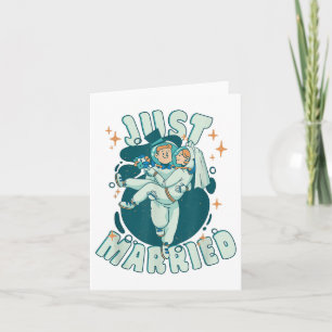 Carte Marié - Astronautes Drôle Groom Et Mariée _1