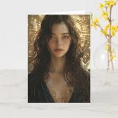 Carte Marie et la Colombe (Fleur jaune)