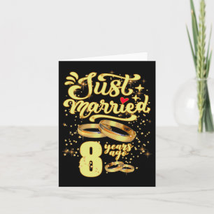 Carte Marié il y a 8 ans 8e anniversaire de Mariage