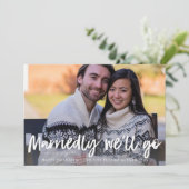 Carte Marié Nous irons en vacances Photo Fiançailles (Debout devant)