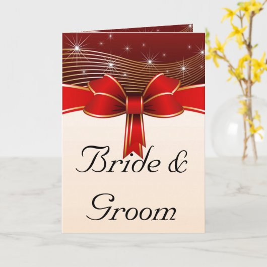 Carte Mariée (Fleur jaune)