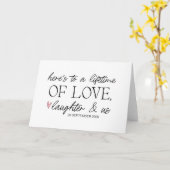 Carte Mariée à la chambre Se marier M & Mme Mariage (Fleur jaune)