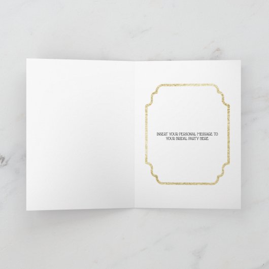 Carte Mariée blanche mariage robe chic proposition de ma (Intérieur)