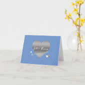Carte Mariée & Co Cornflower & Silver Wedding Party Note (Fleur jaune)