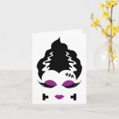 Carte Mariée De Frankenstein Monster Costume Halloween 4 (Fleur jaune)