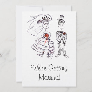 Carte Mariée et mariée/ Nous nous marions