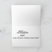 CARTE MARIÉE/ MARI SUR LE JOUR DE LEUR MARIAGE (Intérieur)