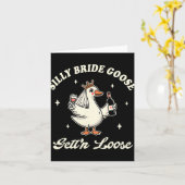 Carte Mariée Pour Être Mariage Boire Silly Bride Goose O (Fleur jaune)