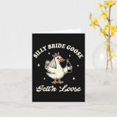 Carte Mariée Pour Être Mariage Boire Silly Bride Goose O (Fleur jaune)
