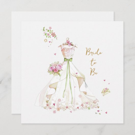 Carte Mariée Rouge Mariée à Être (Devant / Derrière)