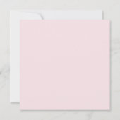 Carte Mariée Rouge Rose Uni (Dos)