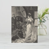 Carte Mariée vintage, Portrait nuptiale avec photographe (Debout devant)