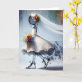 Carte Mariée Whimsical En Basket (Fleur jaune)