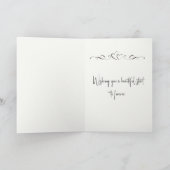 Carte Mariés de mariage Vaches Highland (Intérieur)