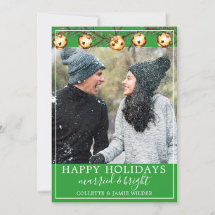 Carte Mariés Et Nouveaux Mariés Photo Noël