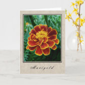 Carte Marigold - Floral Series (Fleur jaune)