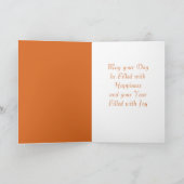 Carte Marigold Octobre Fleur de naissance Anniversaire (Intérieur)