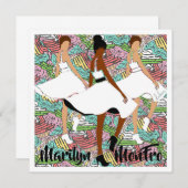 Carte Marilyn MonFRO Jolies femmes noires (Devant / Derrière)