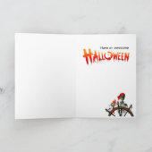 Carte Marin squelettique de pirate avec la partie de (Intérieur)