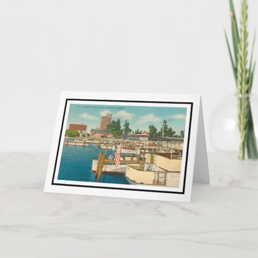 Carte Marina Sarasota, Florida Greeting Card (Devant)