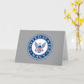 Carte Marine américaine | Navy Alt Emblem (Fleur jaune)