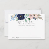 Carte marine baby shower & Blush Words of Wisdom (Devant)