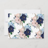 Carte marine baby shower & Blush Words of Wisdom (Dos)