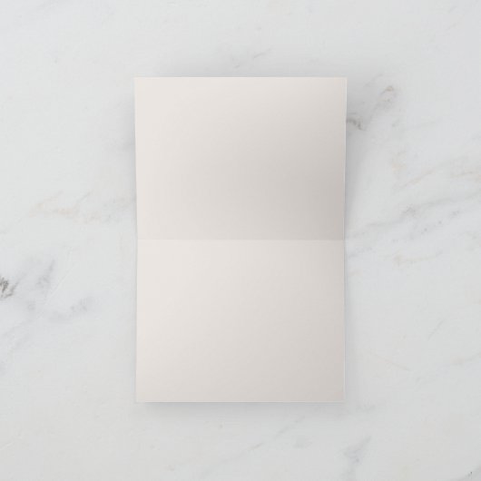 Carte Marine Calligraphie Beige Mariage Minimal Stepmère (Intérieur)