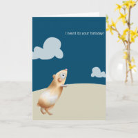 Marine Cute Bleue Guinée Cochon Anniversaire