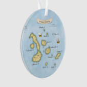 Carte marine de l'archipel des Galapagos avec navi (devant)