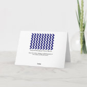 Carte Marine et zigzag blanc (Dos)