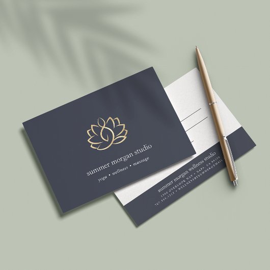 Carte Marine & Gold Lotus | Certificat cadeau Spa de mas