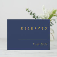 Marine minimaliste moderne bleu | Symbole Gold Rés