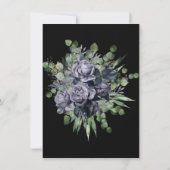 CARTE MARINE NOIR OR ROSE EUCALYPTUS ENREGISTRER LA DATE (Dos)