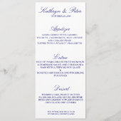 Carte marine traditionnelle de menu (Devant)