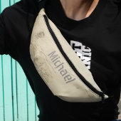 Carte marine Vintage moderne Monogramme Carte mond