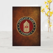 Carte Marines des États-Unis : Sergent-major (SgtMaj de  (Fleur jaune)