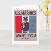 Carte Marines vous veut (Fleur jaune)