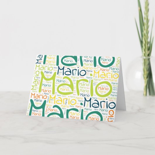 Carte Mario (Devant)