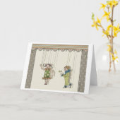 Carte Marionnettes - À vous (Fleur jaune)