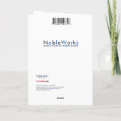 Carte Marionnettes de camion rouge Joyeux Noël (Dos)