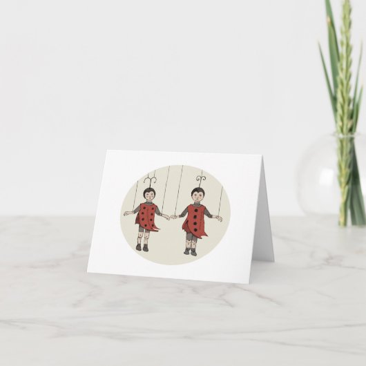 Carte Marionnettes Lady Bug (Devant)