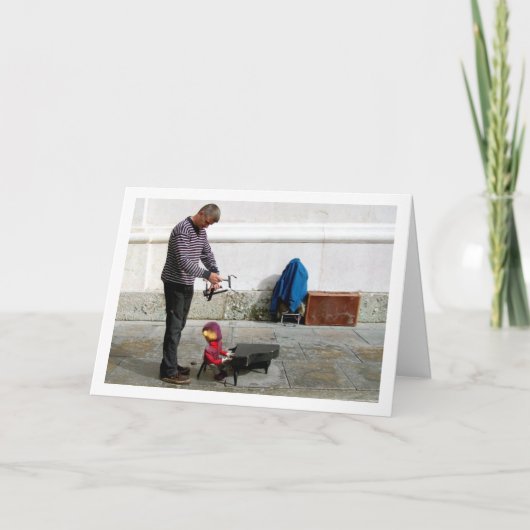 Carte Marionnettiste de rue en Autriche (Devant)