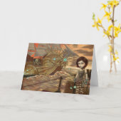 Carte "Maritime sunset" Greeting Card (Fleur jaune)