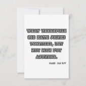 Carte Mark 10:9 KJV Bible Scripture Salutation (Devant)