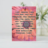 Carte Mark 4:12 KJV Bible Scripture Pic Greeting (Debout devant)