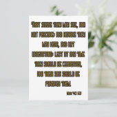 Carte Mark 4:12 KJV Bible Scripture Salutation (Debout devant)