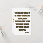 Carte Mark 4:12 KJV Bible Scripture Salutation (Devant/Arrière en situation)