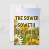 Carte Mark 4:14 KJV Bible Scripture Pic Greeting (Devant)