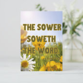 Carte Mark 4:14 KJV Bible Scripture Pic Greeting (Debout devant)